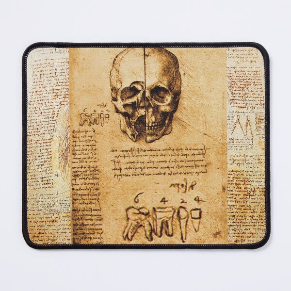 Item preview, SKULL AND TEETH ,DENTAL PARCHMENT Leonardo Da Vinci designed and sold by BulganLumini.