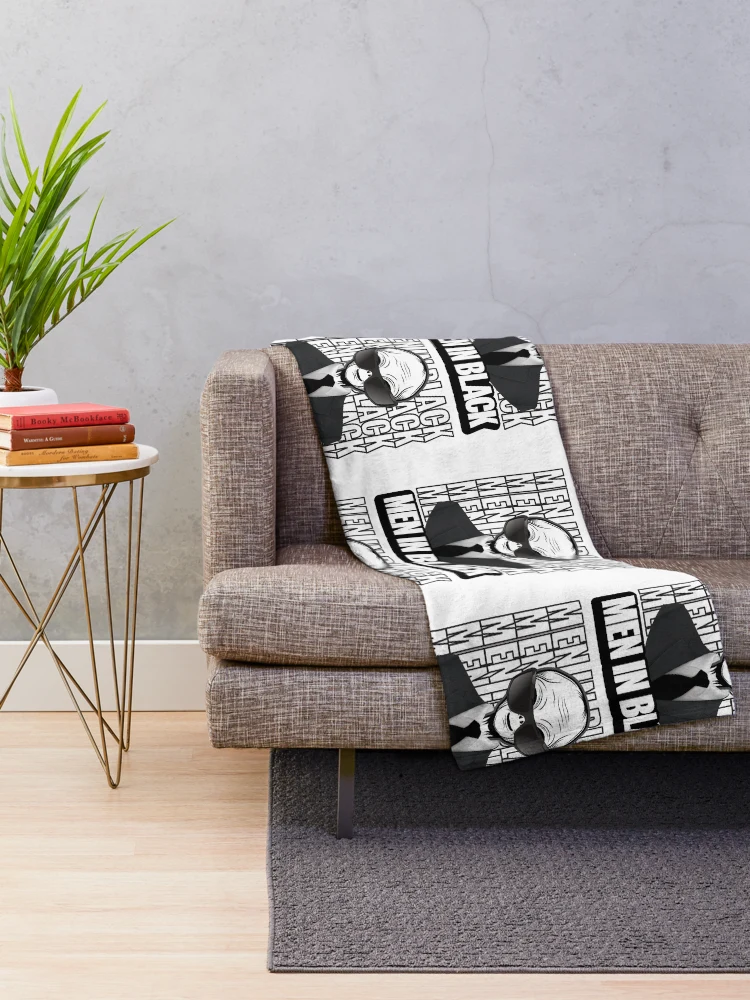 Thumbnail 2 of 6, Throw Blanket, MEN IN BLACK designed and sold by RIGHTCHUS.
