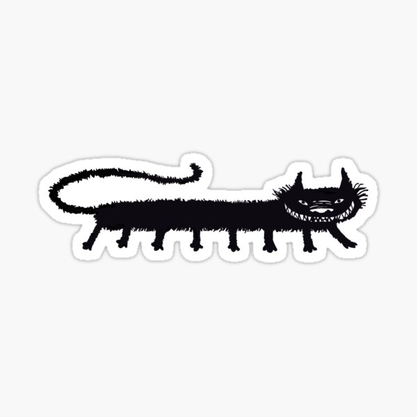 Spooky Black Cat Sticker