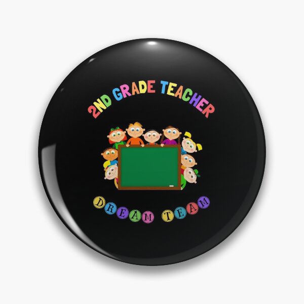 Item preview, 2nd Grade Teacher Dream Team - Kids Around School Board designed and sold by CactusFamily.