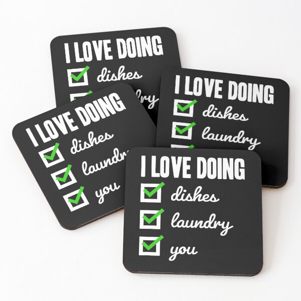 Item preview, I Love Doing Dishes Laundry and You designed and sold by Hot From Oven.