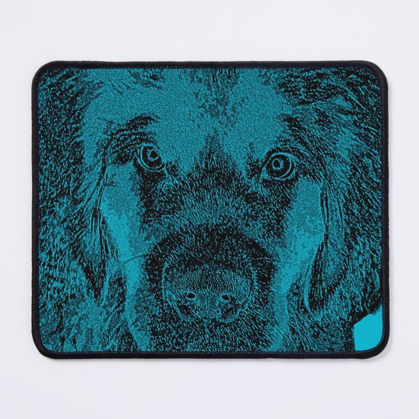 Item preview, Newfoundland Dog Face Blue designed and sold by Moonyflower.