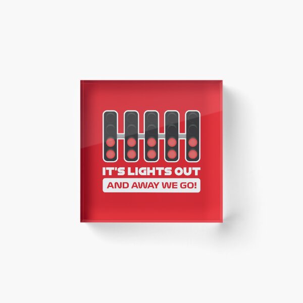 Item preview, It's Lights Out and Away We Go! - Version 2 (Red BG) designed and sold by FilipeFerreira.