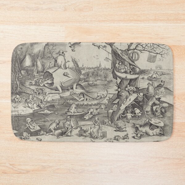 Item preview, Hellscape after Bosch vintage medieval etching art designed and sold by Vintage Designs +.