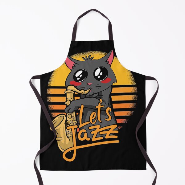 Item preview, Jazz cat playing saxophone for music lovers designed and sold by fatshirt.