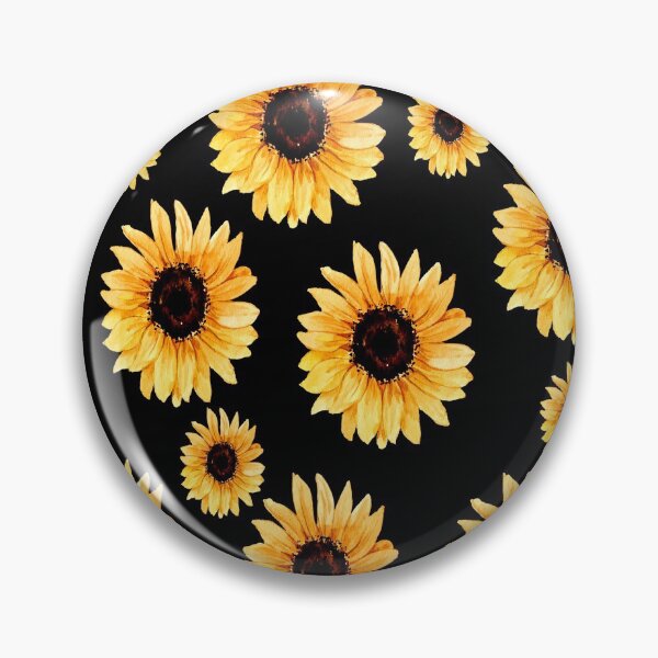 Item preview, Various sunflowers on a black background designed and sold by Shawa Shop.