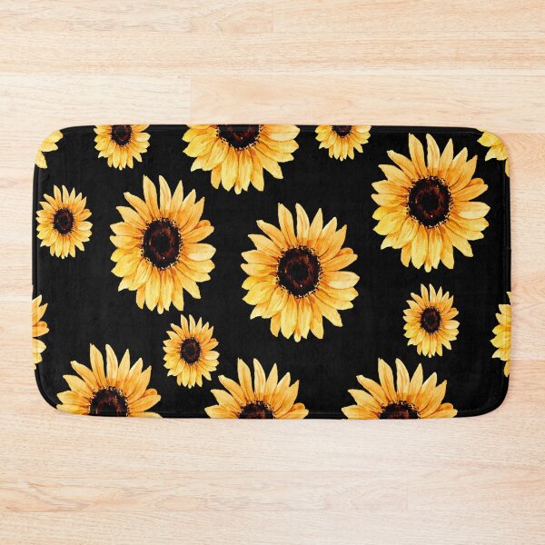 Item preview, Various sunflowers on a black background designed and sold by Shawa Shop.
