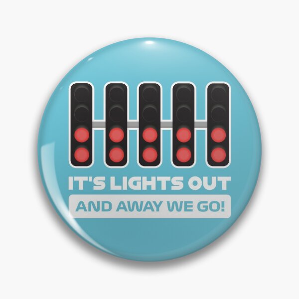 Item preview, It's Lights Out and Away We Go! - Version 2 (Light Blue BG) designed and sold by FilipeFerreira.