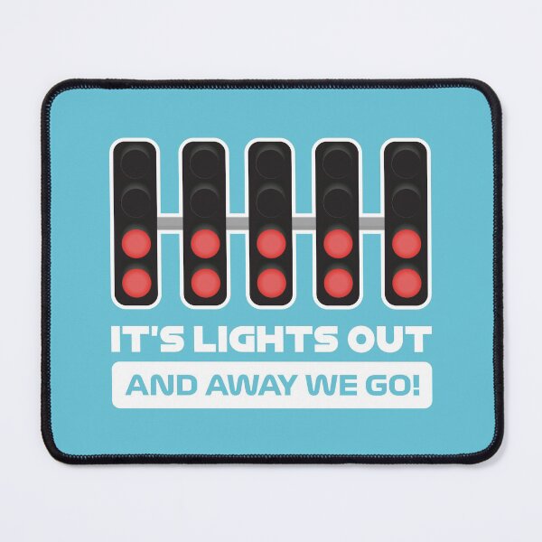 Item preview, It's Lights Out and Away We Go! - Version 2 (Light Blue BG) designed and sold by FilipeFerreira.