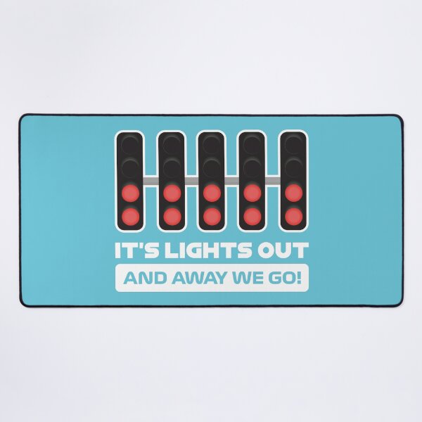 Item preview, It's Lights Out and Away We Go! - Version 2 (Light Blue BG) designed and sold by FilipeFerreira.