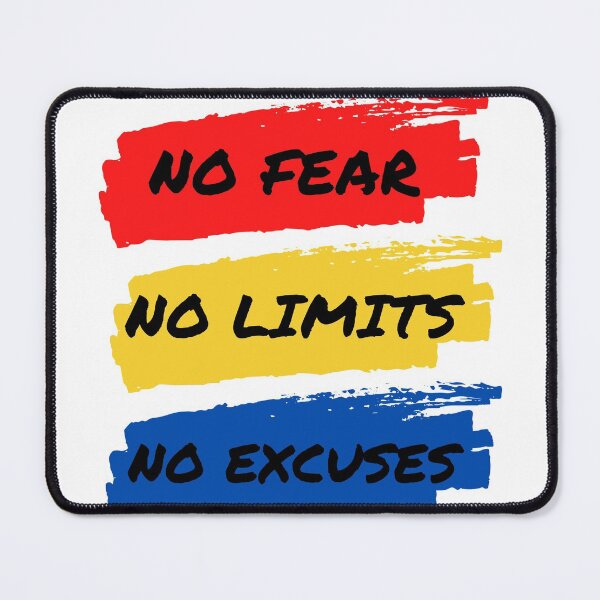Item preview, No fear No Limits No Excuses designed and sold by GraphicDesign15.