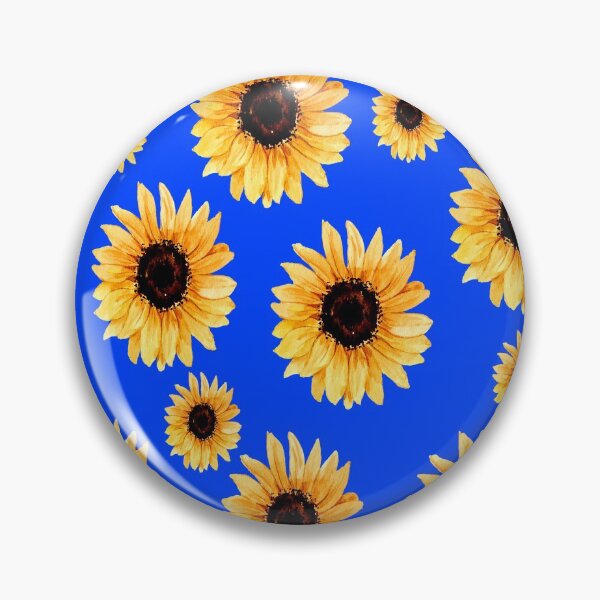Item preview, Various sunflowers on a blue background designed and sold by Shawa Shop.