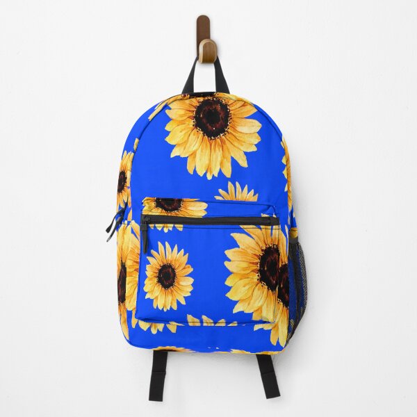 Item preview, Various sunflowers on a blue background designed and sold by Shawa Shop.