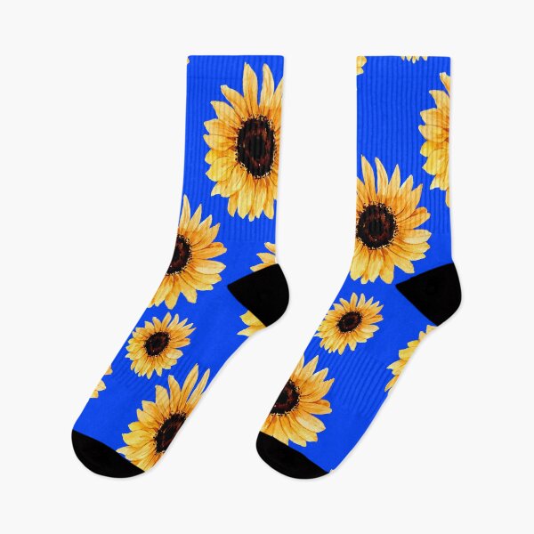Item preview, Various sunflowers on a blue background designed and sold by Shawa Shop.