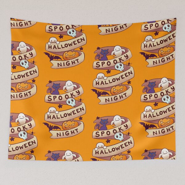 Item preview, spooky halloween night- trick or treat doodles for halloween- funny and cute designed and sold by Patrick Gervacio.
