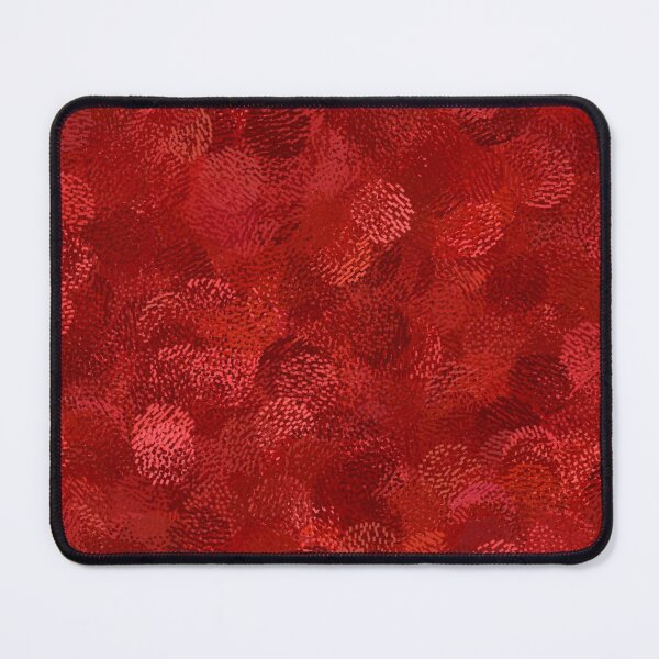Item preview, Red Brush Abstract Circle Pattern designed and sold by ColorPopArtBoutique.