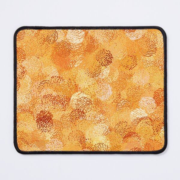 Item preview, Orange Brush Abstract Circle Pattern designed and sold by ColorPopArtBoutique.