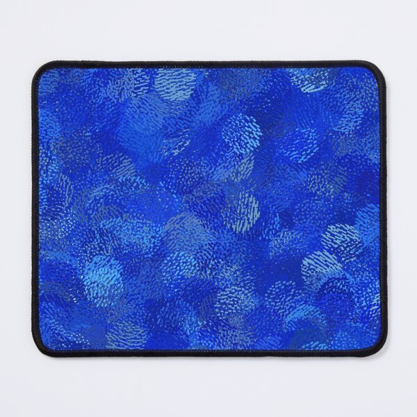 Item preview, Blue Brush Abstract Circle Pattern designed and sold by ColorPopArtBoutique.