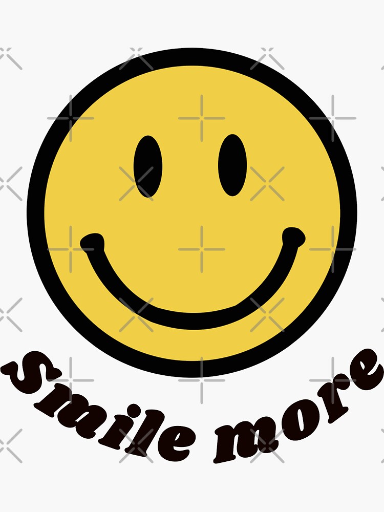 Smile More Smiley Face | Sticker