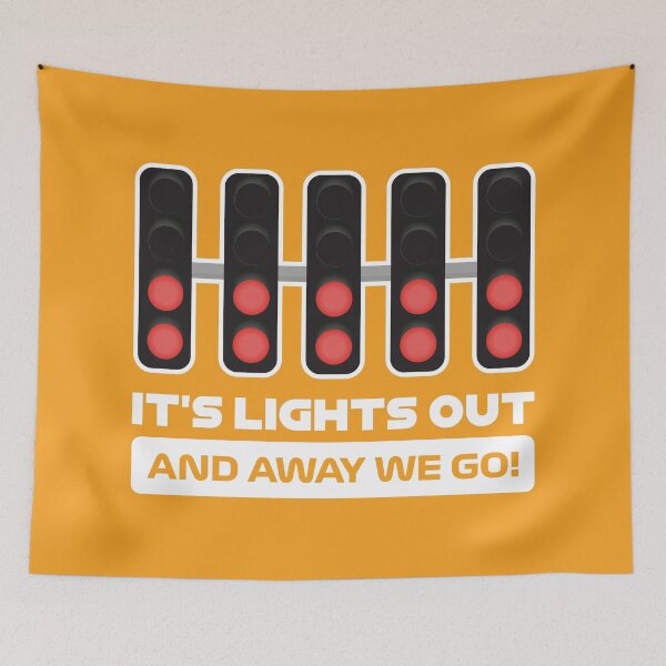 Item preview, It's Lights Out and Away We Go! - Version 2 (Orange BG) designed and sold by FilipeFerreira.