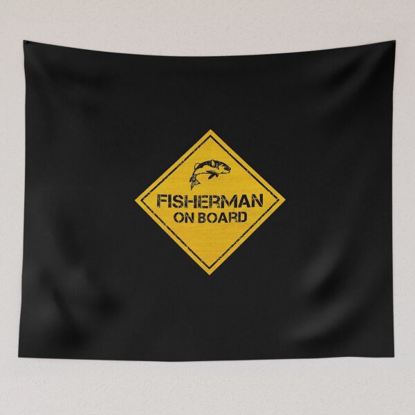 Item preview, Fisherman On Board designed and sold by CAUTION SHOP.