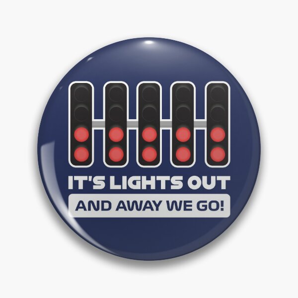 Item preview, It's Lights Out and Away We Go! - Version 2 (Dark Blue BG) designed and sold by FilipeFerreira.