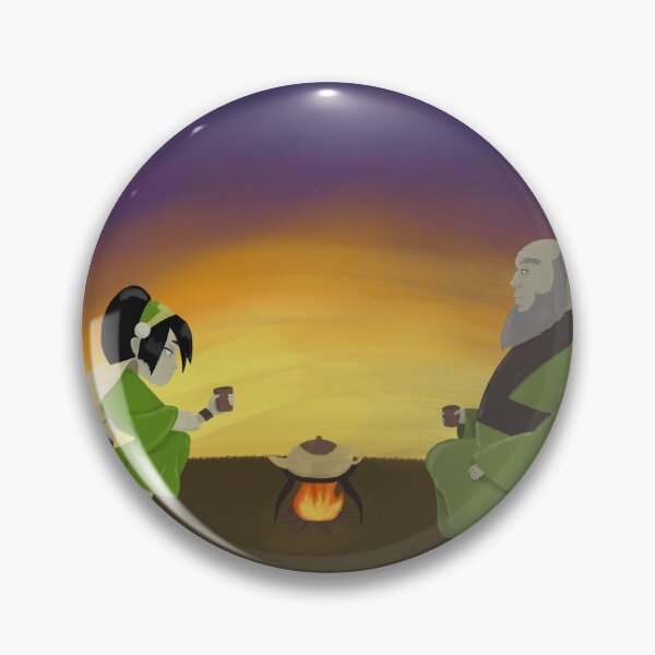 Aperçu de l'œuvre Toph et Iroh apprécient le thé créée et vendue par kaylajsdesigns.