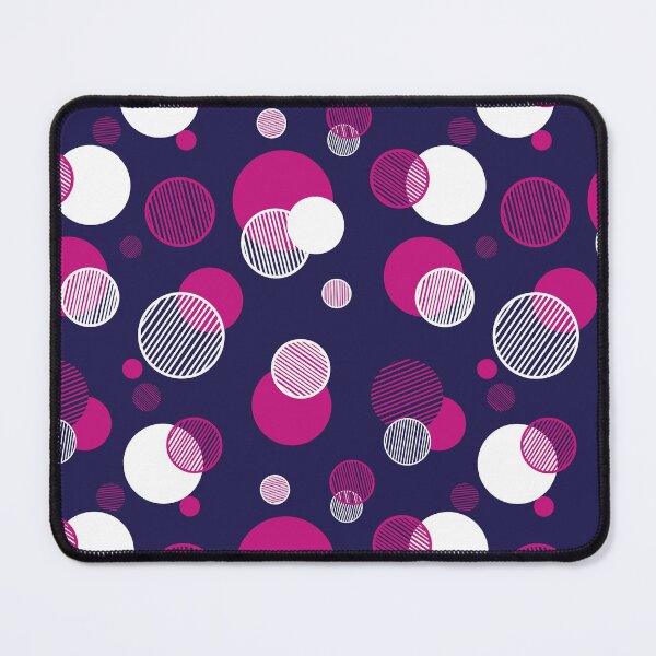 Item preview, Pink and Blue Abstract Circles designed and sold by ColorPopArtBoutique.