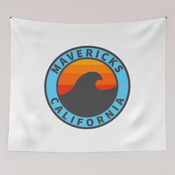 Item preview, Mavericks California Vintage Retro Surf USA Travel Vacation Summer Sunset Beach designed and sold by tmartinezta.