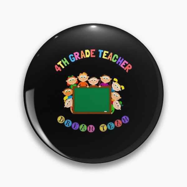 Item preview, 4th Grade Teacher Dream Team - Kids Around School Board designed and sold by CactusFamily.