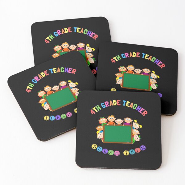 Item preview, 4th Grade Teacher Dream Team - Kids Around School Board designed and sold by CactusFamily.