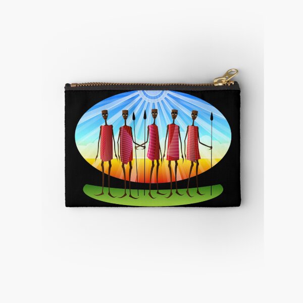 Item preview, Maasai Men with Spears Kwanzaa  designed and sold by HolidayBug.