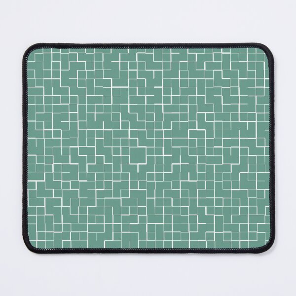Item preview, Teal Gray Abstract Squares designed and sold by ColorPopArtBoutique.