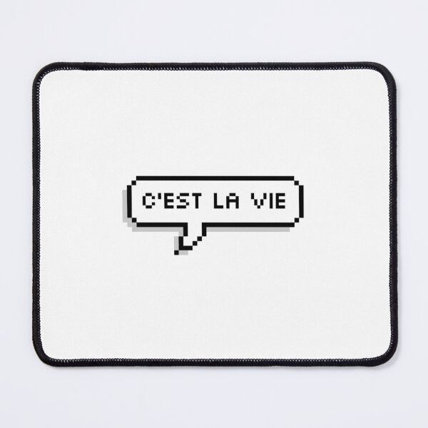 Item preview, "c'est la vie" pixelated speech bubble designed and sold by sonia10.
