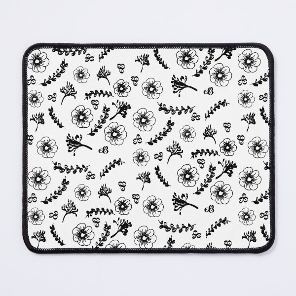 Item preview, Black and White Flower Pattern designed and sold by ColorPopArtBoutique.