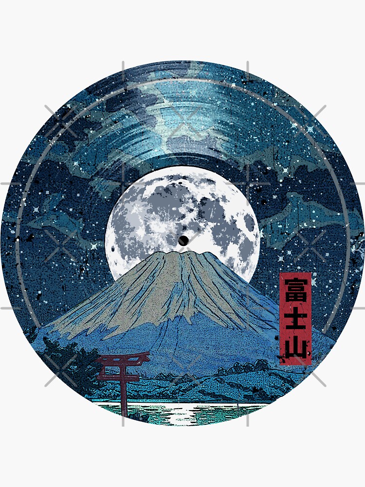 Mt. Fuji Night LP Sky von robotface
