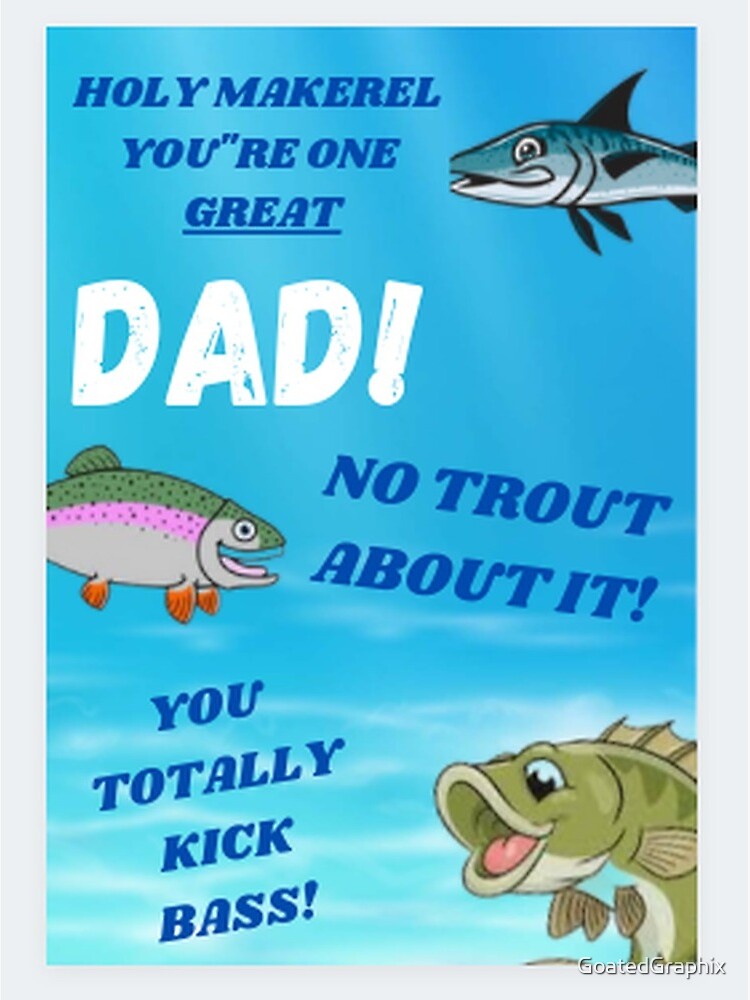 Funny Fishing Fathers Day/Birthday Card | Greeting Card