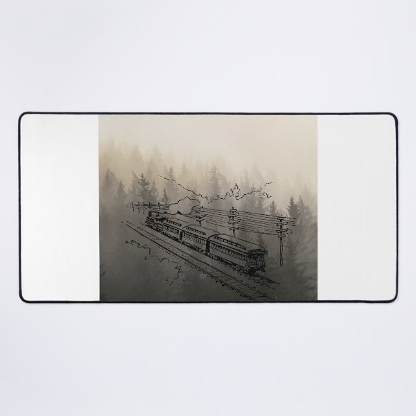 Item preview, Vintage illustration train in the forest designed and sold by weerayar.