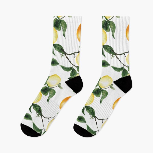 Item preview, Colorful lemon and orange fruits and Leaves Pattern designed and sold by digoarpi.