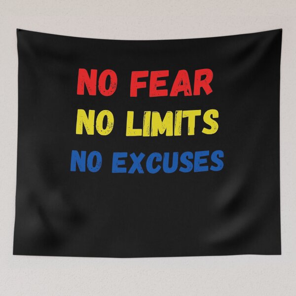 Item preview, No fear No Limits No Excuses designed and sold by GraphicDesign15.
