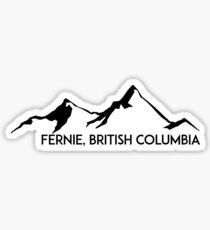 FERNIE BRITISH COLUMBIA CANADA SKIING MOUNTAINS SNOWBOARDING SKI SNOWBOARD Sticker