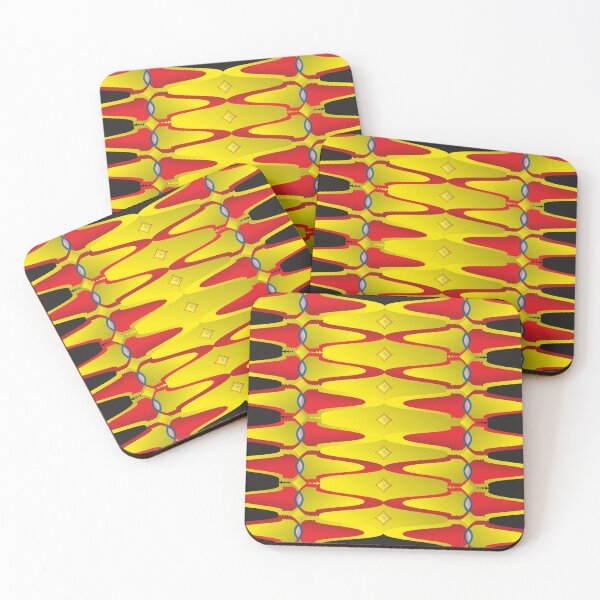Item preview, Abstract Geometric Patterns With Golden And Red Gradients  designed and sold by ClassyPatterns.