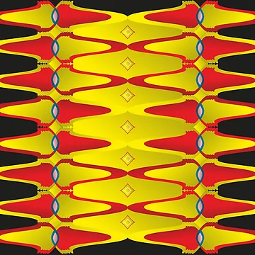 Artwork thumbnail, Abstract Geometric Patterns With Golden And Red Gradients by ClassyPatterns