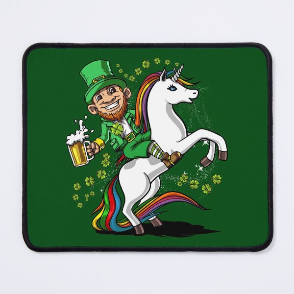 Item preview, Leprechaun Riding Unicorn designed and sold by underheaven.