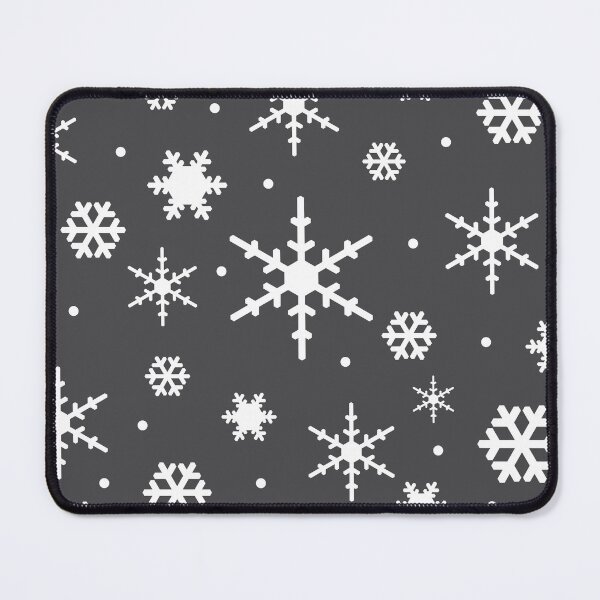 Item preview, Gray and White Snowflakes designed and sold by ColorPopArtBoutique.
