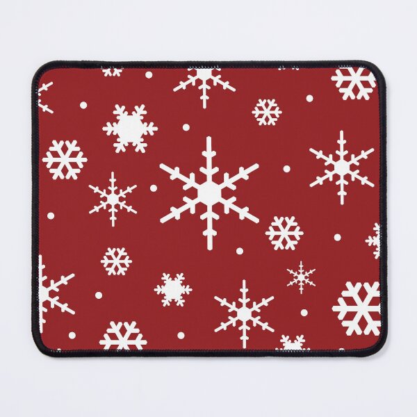 Item preview, Red and White Snowflakes designed and sold by ColorPopArtBoutique.