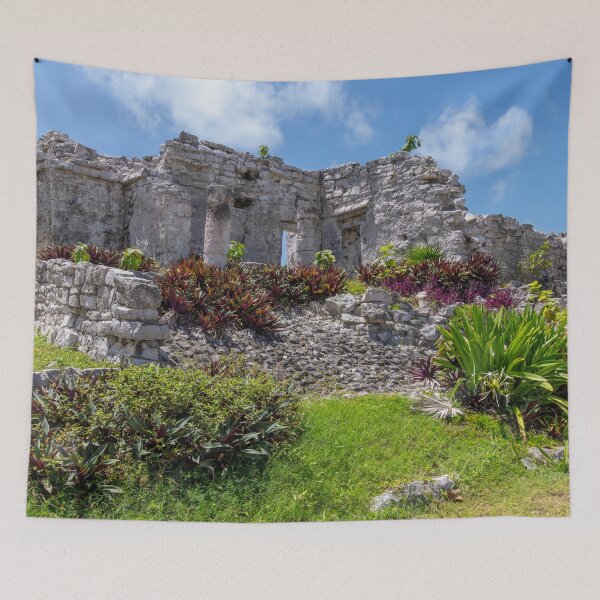 Item preview, Ancient Mayan Architecture Tulum Mexico designed and sold by SafariByMarisa.