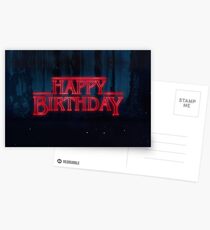 Postales Cosas extrañas - Feliz cumpleaños