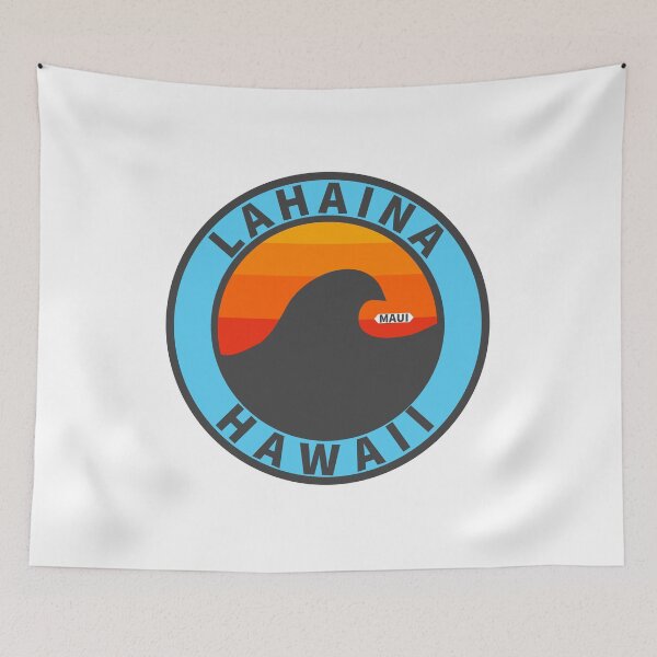Item preview, Lahaina Maui Hawaii California Vintage Retro Surf USA Travel Vacation Summer Sunset Beach designed and sold by tmartinezta.