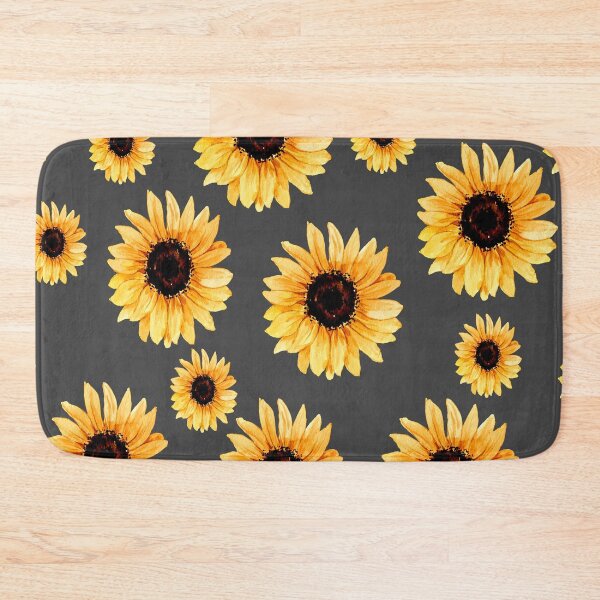 Item preview, Various types of sunflowers on a gray background designed and sold by Shawa Shop.